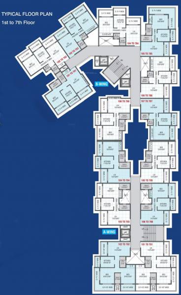 pearl Cluster Plan from 1st to 7th Floor