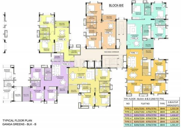  ganga-greens Block A  Cluster Plan