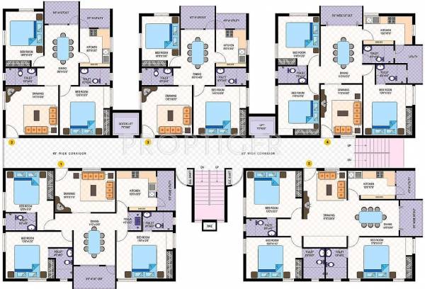  central-court Grandee  Cluster Plan