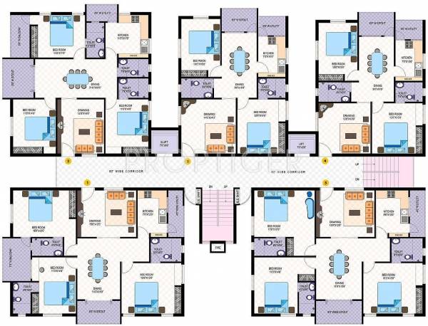  central-court Knight Cluster Plan