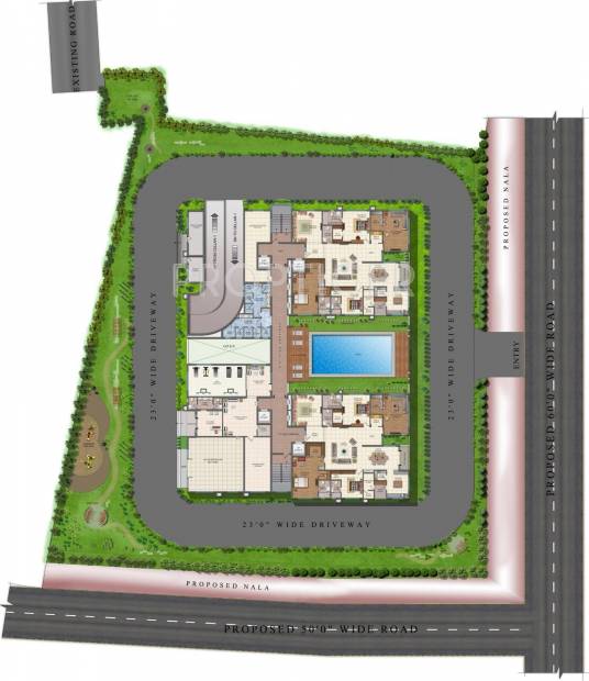  landmark Images for Cluster Plan of Sri Aditya Landmark