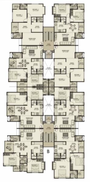  sneh-residency Tower A Cluster Plan