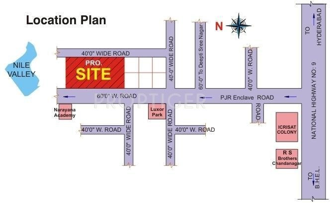 BR Constructions Hemadurga Wonder Location Plan