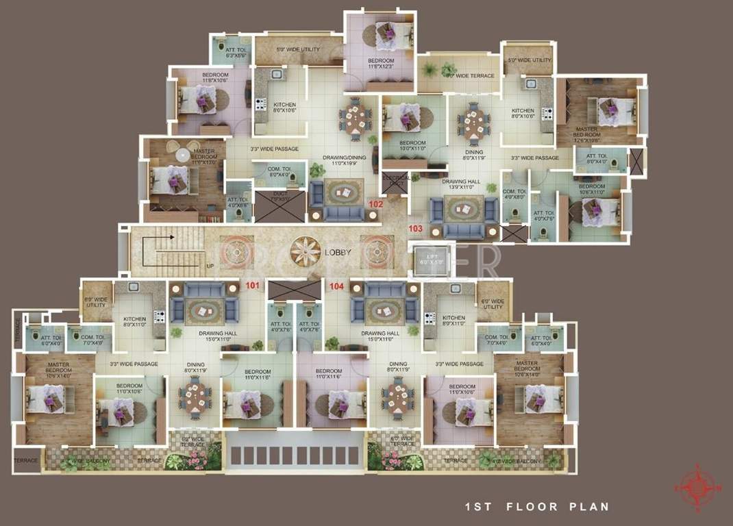 Images for Cluster Plan of Green Aman Flora