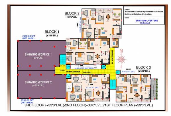  shriy-eapl-ventures Tower A Cluster Plan for 3rd Floor