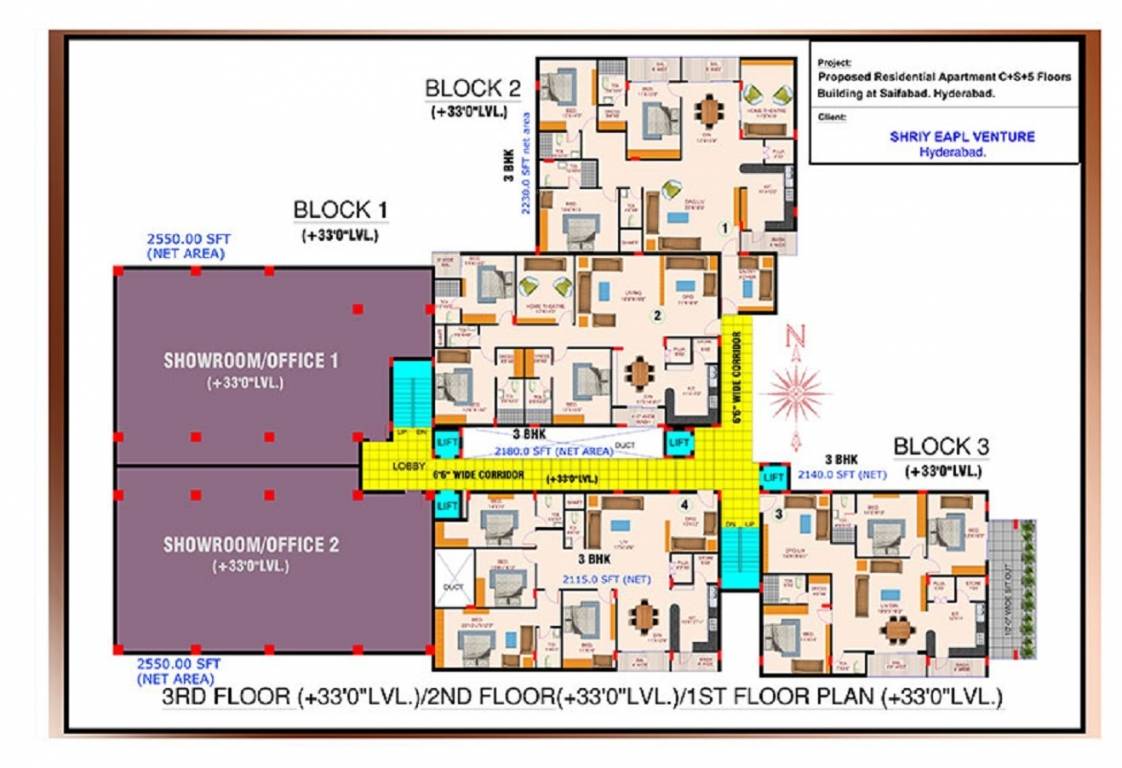  shriy eapl ventures Tower A Cluster Plan for 3rd Floor