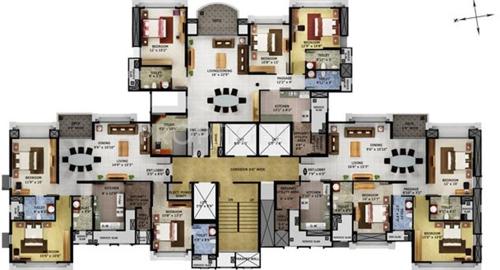  eminente Images for Cluster Plan of Mahindra Eminente