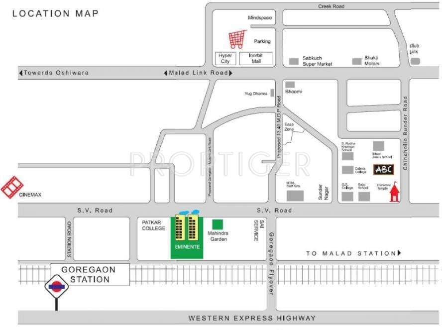  eminente Images for Location Plan of Mahindra Eminente