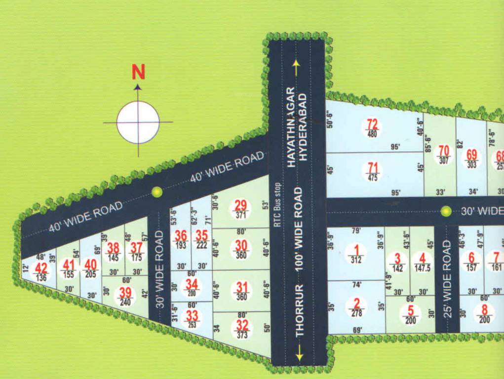  surya nagar Layout Plan