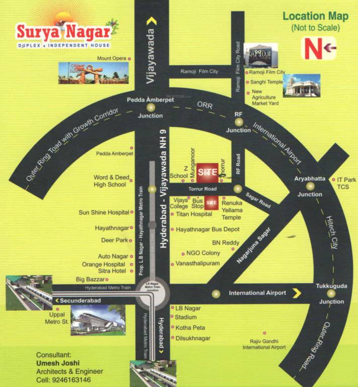  surya nagar Location Plan