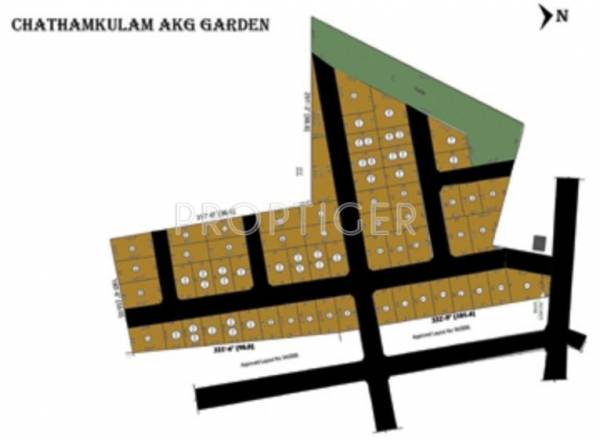Layout Plan Chathamkulam AKG Garden Plot Layout Plan