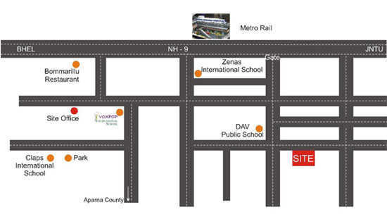  srinivasa-nilayam Location Plan