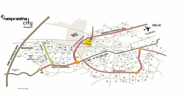 Images for Location Plan of Ramprastha THE ARK Images for Location Plan of Ramprastha THE ARK