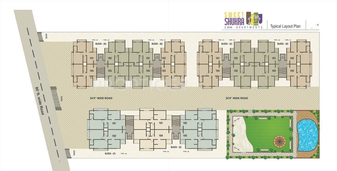 sweet shukra Tower A Cluster Plan