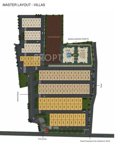  aangan Images for Layout Plan of Siddha Aangan