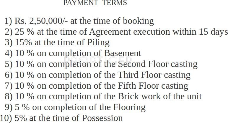 Vishnu Housing Kings Court Payment Plan