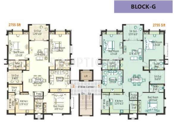 Block G Cluster Plan hill-top Block G Cluster Plan