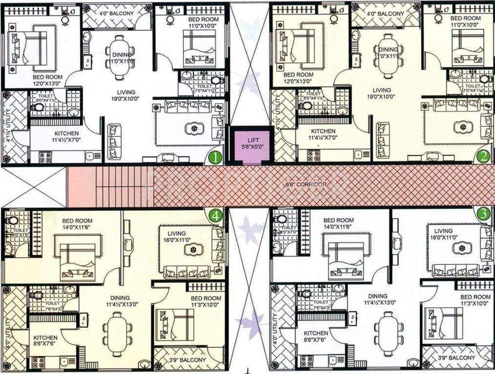  krishna kalyan residency Images for Cluster Plan of Satya Kalyan Krishna Kalyan Residency