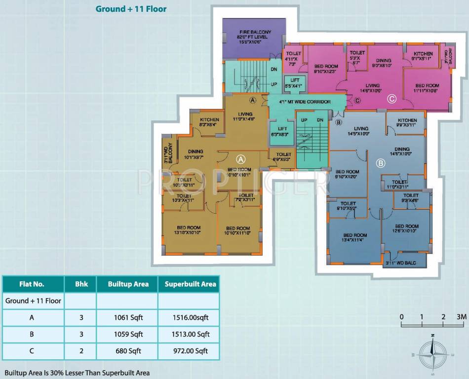  exotica Tower 1 Cluster Plan