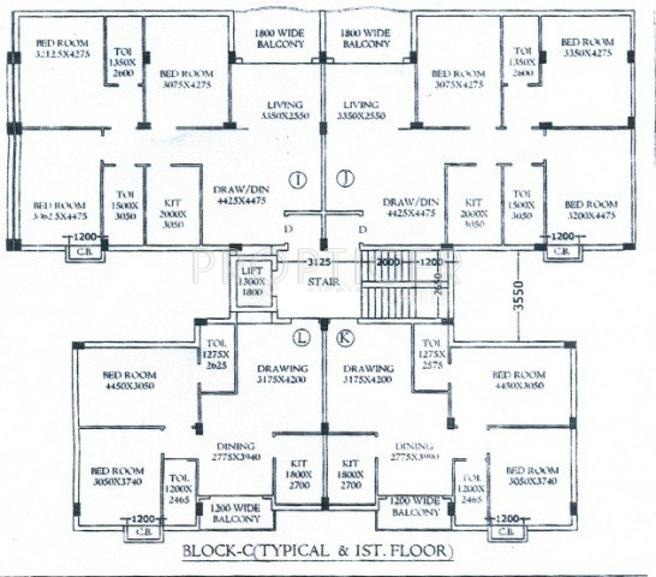 Images for Cluster Plan of Parasrampuria Rohit Apartment