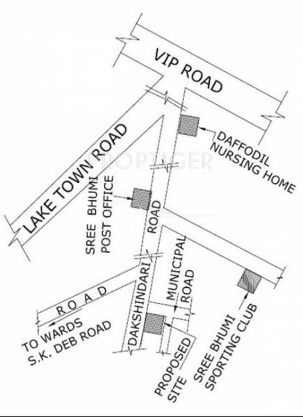 Images for Location Plan of Parasrampuria Rohit Apartment