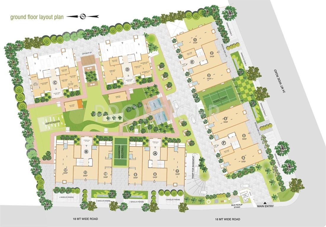 Ganesh Housing Satva Layout Plan