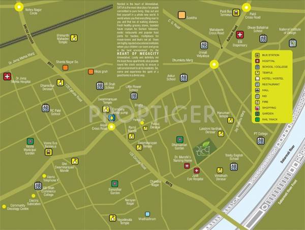 Ganesh Housing Satva Location Plan