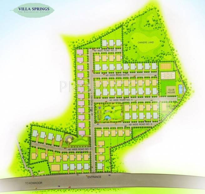 N K Leasing Villa Springs Layout Plan