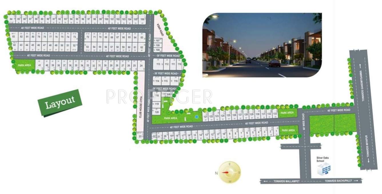  pranav valley Images for Layout Plan of Praneeth Pranav Valley