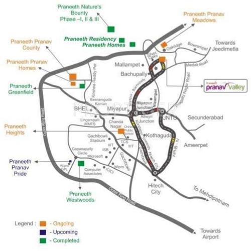  pranav-valley Images for Location Plan of Praneeth Pranav Valley