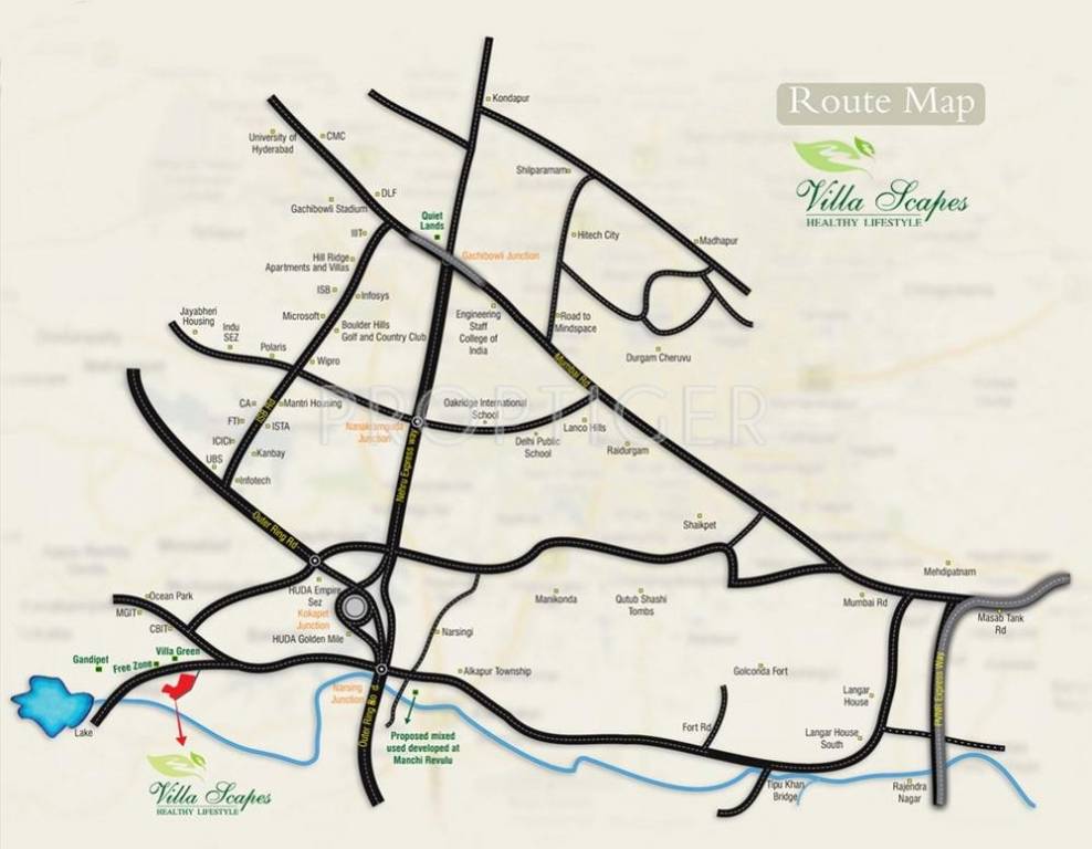 Images for Location Plan of N K Leasing Villa Scapes