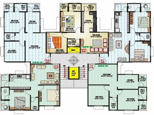  residancy Tower A Cluster Plan