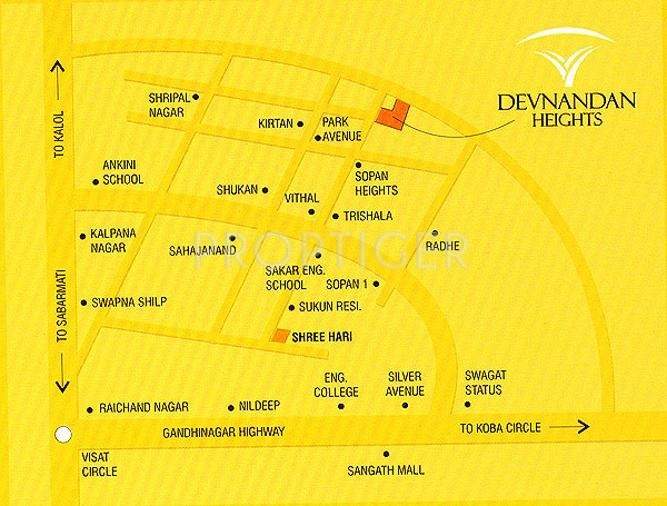  heights Images for Location Plan of Devnandan Devnandan Heights