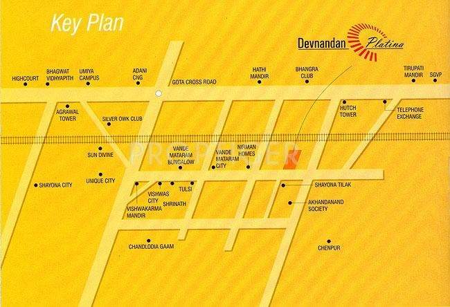  platina Images for Location Plan of Devnandan Devnandan Platina