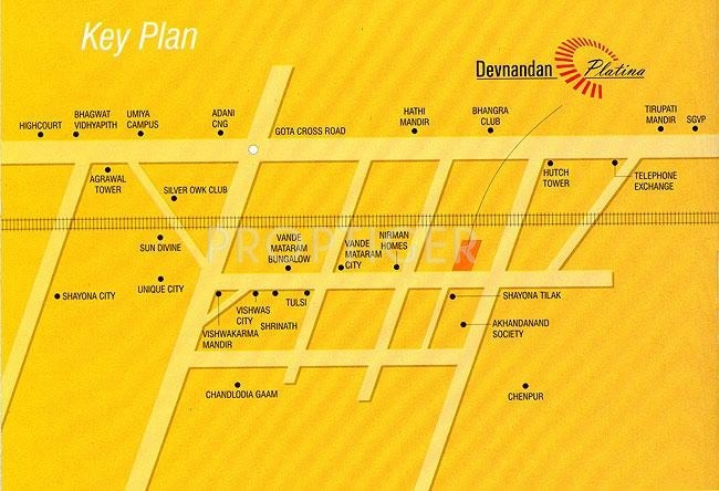  platina Images for Location Plan of Devnandan Devnandan Platina
