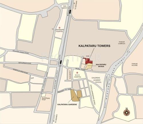 Images for Location Plan of Kalpataru Towers towers Images for Location Plan of Kalpataru Towers