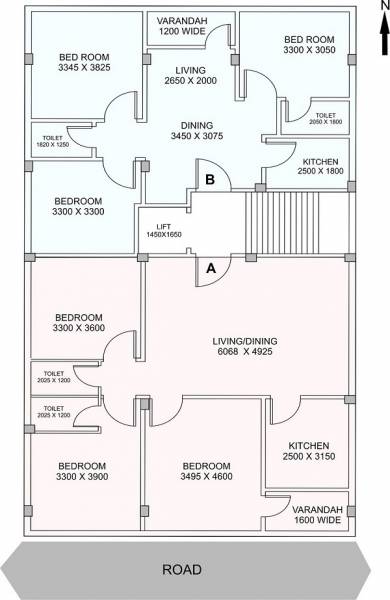  apartment Tower A Cluster Plan