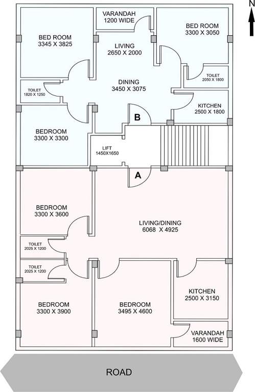  apartment Tower A Cluster Plan