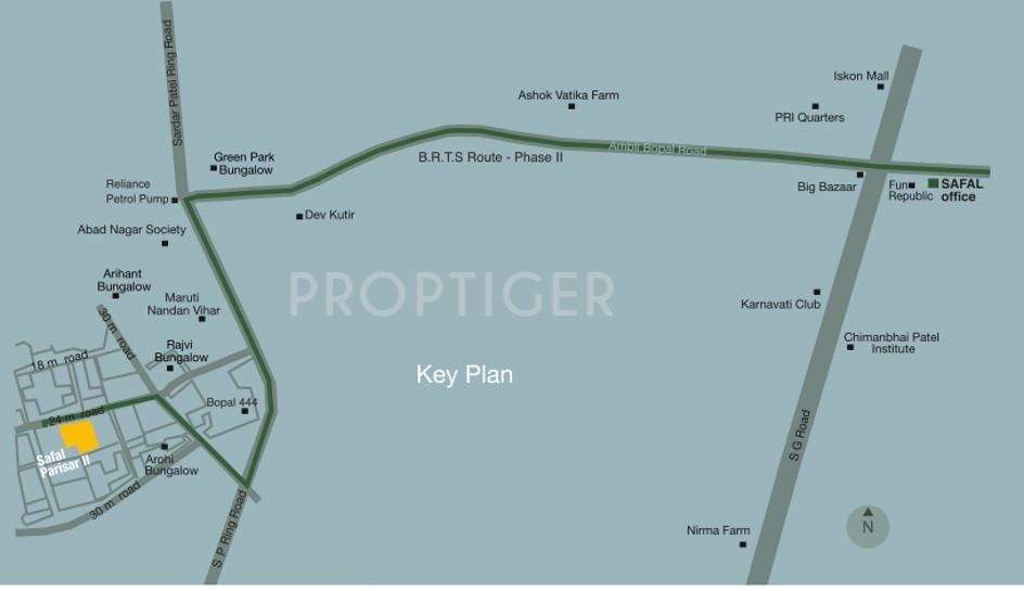  parisar ii Images for Location Plan of Safal Realty Parisar II