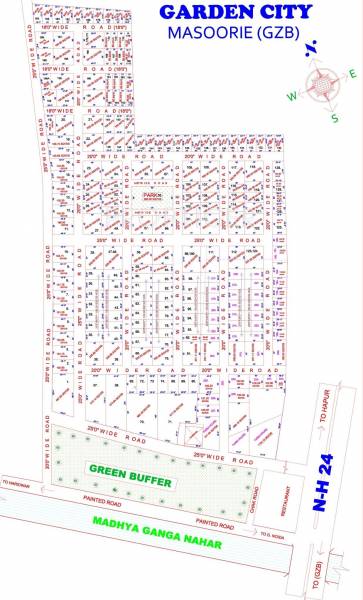 Layout Plan SNR Neelkanth Developers Garden City Layout Plan