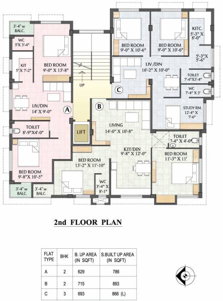 Images for Cluster Plan of Adwitya Towers Swagato Tower