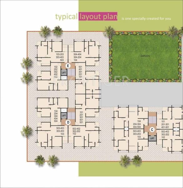 Sahjanand Buildcon Dev Krupa III Layout Plan