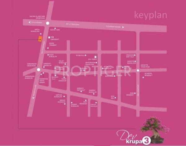 Sahjanand Buildcon Dev Krupa III Location Plan