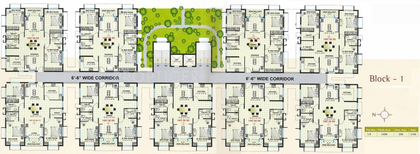 Images for Cluster Plan of Theme Fort View