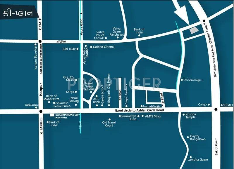  swaminarayan park 8 Images for Location Plan of Dharmadev Swaminarayan Park 8