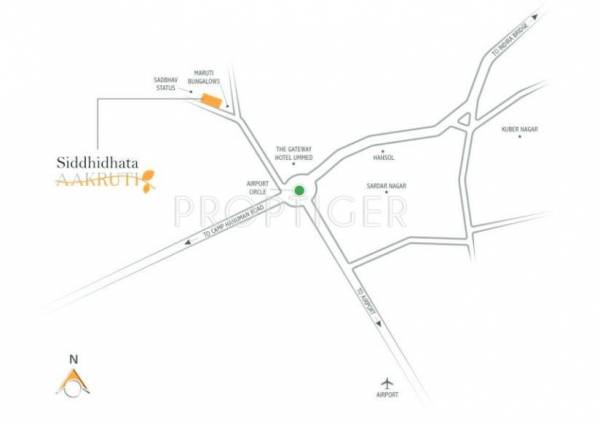 Siddhidhata Akruti Location Plan