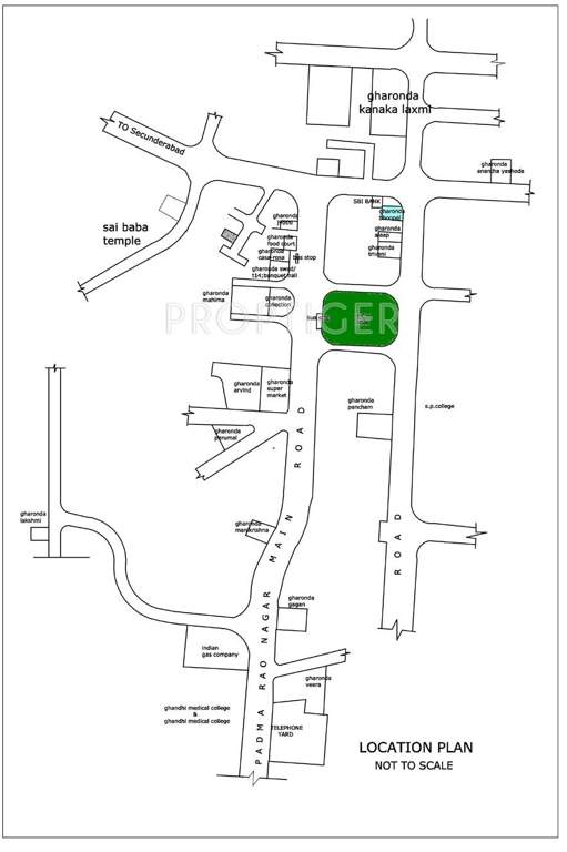  jyothi Images for Location Plan of Gharonda Jyothi