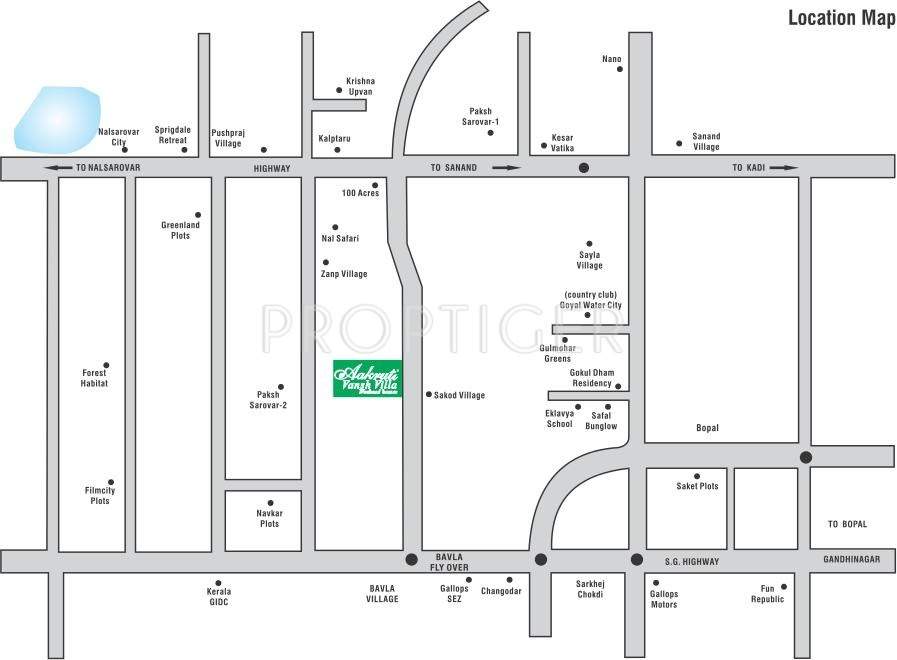 Images for Location Plan of Aroma Aakruti Vansh Villa