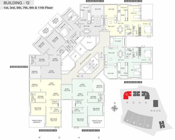 Images for Cluster Plan of Altrack Ziggurat Apartments Images for Cluster Plan of Altrack Ziggurat Apartments