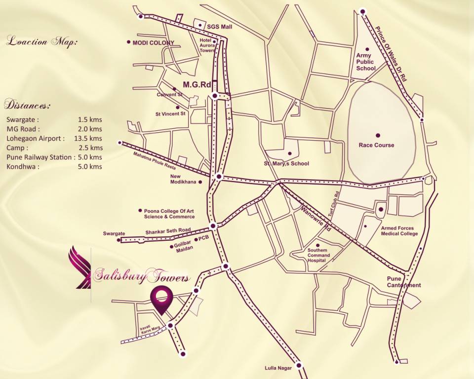  salisbury towers Location Plan